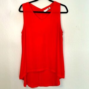 Long flowy orange tank top